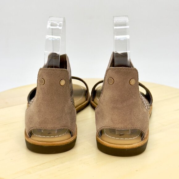 Sorel Ash Brown Ella Suede Leather Strappy Open Toe Flat Sandals Size 5.5 NEW! - Picture 4 of 8